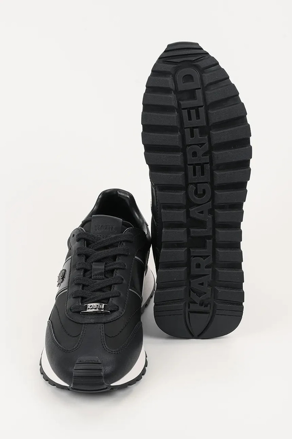 SNEAKERS KARL LAGERFELD - 400 BLACK LEATHER & TEXTILE